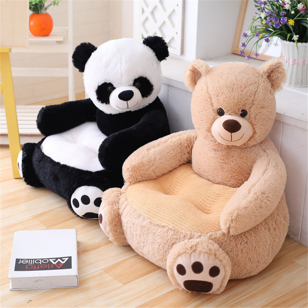 Kids Animal Plush Cushion Chair with Backrest