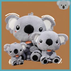 Koala Plush Toy with Log