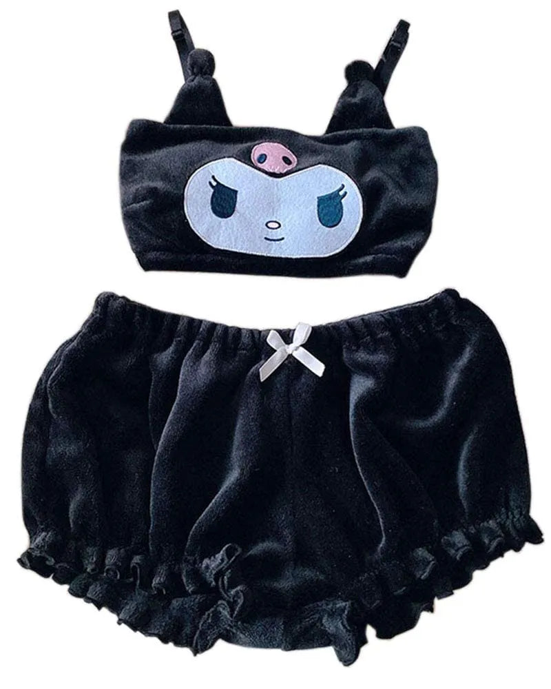 Kuromi Pajama Set Kawaii Ear Pajamas