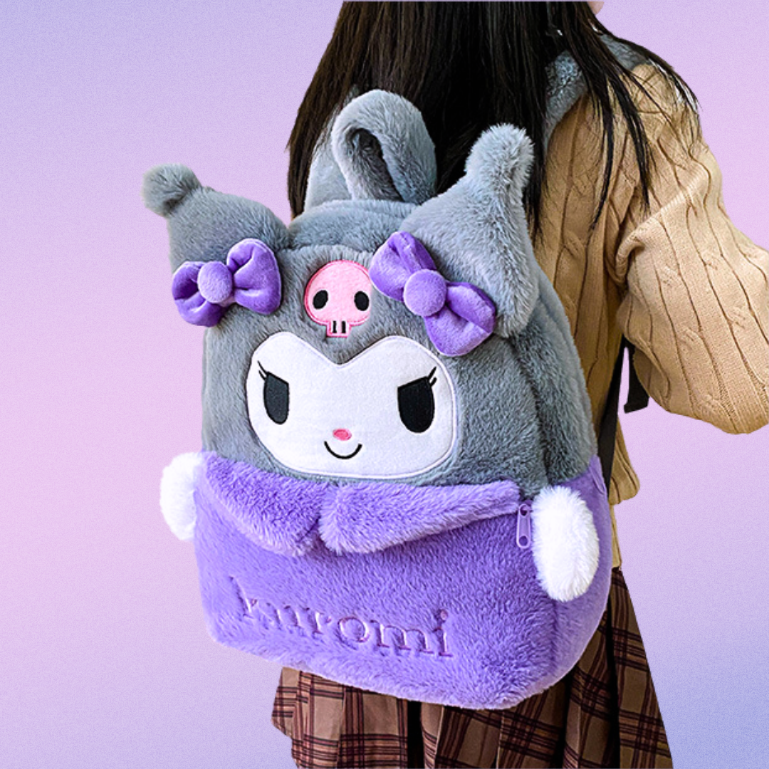 Kuromi Plush Backpack