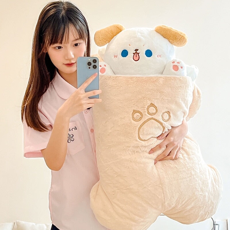 Large Kawaii Taiyaki Bone Carrot Animal Plushie Collection - Image 3