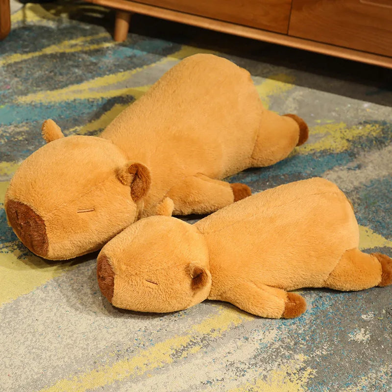 Laying Flat Capybara Plush Toy