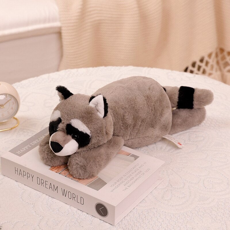 Laying Sloth and Fox Raccoon Crocodile Plushie Friends - Image 3