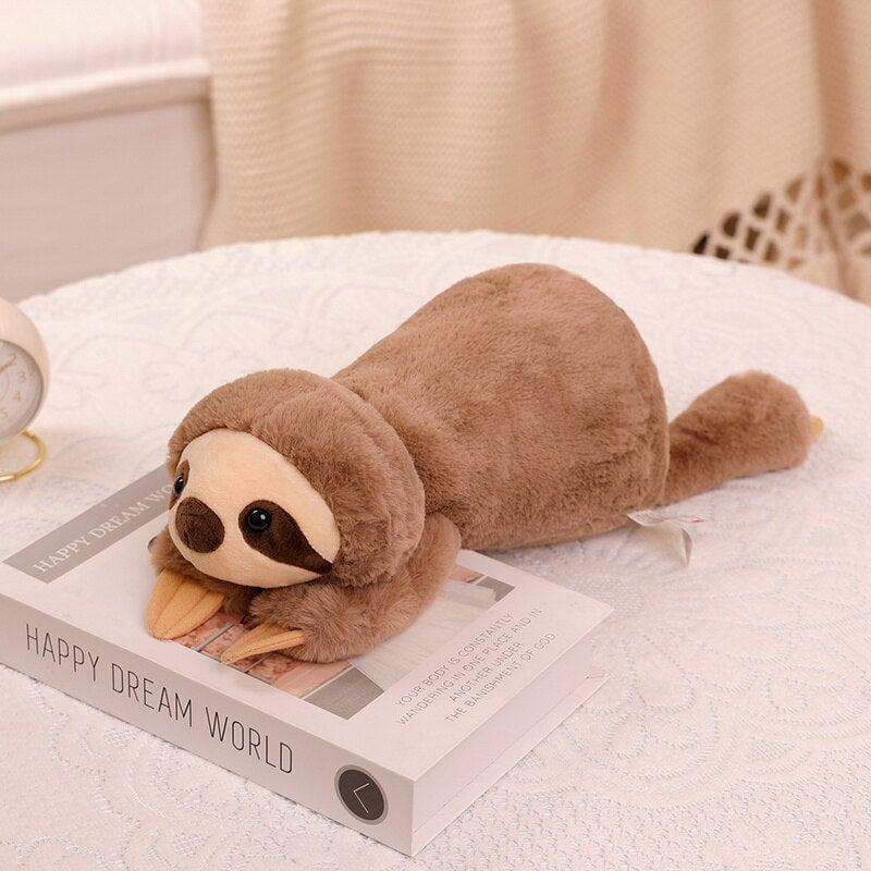 Laying Sloth and Fox Raccoon Crocodile Plushie Friends - Image 4