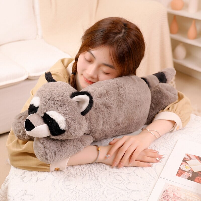 Laying Sloth and Fox Raccoon Crocodile Plushie Friends - Image 13