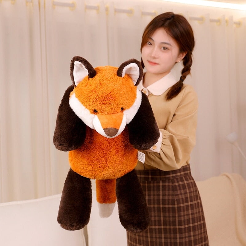 Laying Sloth and Fox Raccoon Crocodile Plushie Friends - Image 9