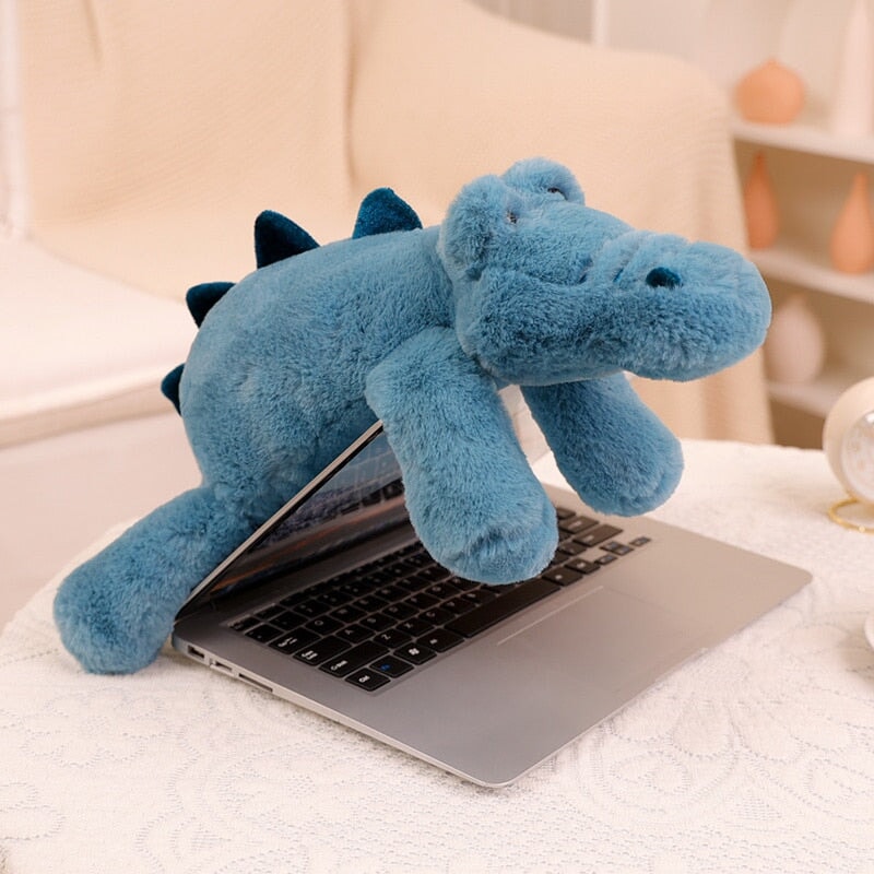 Laying Sloth and Fox Raccoon Crocodile Plushie Friends - Image 15