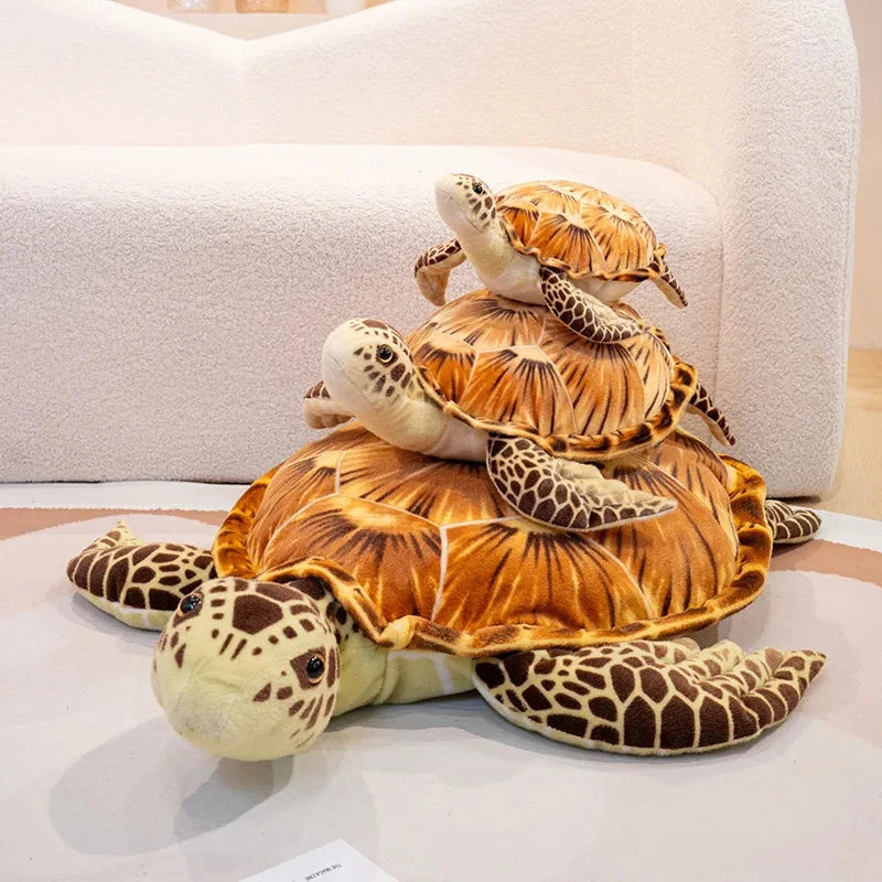 Lifelike Sea Turtle Plushies - Image 3