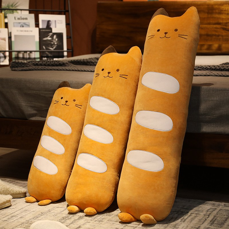 Long Baguette Cute Cat Bread Plushie - Image 10