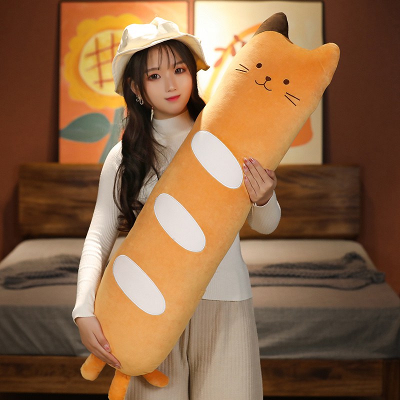 Long Baguette Cute Cat Bread Plushie - Image 7