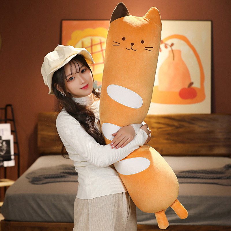 Long Baguette Cute Cat Bread Plushie - Image 3