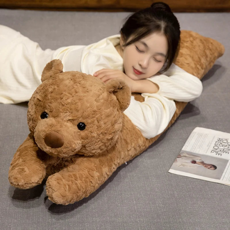 Long Fluffy Bear Snuggle Buddy Plushies - Image 5