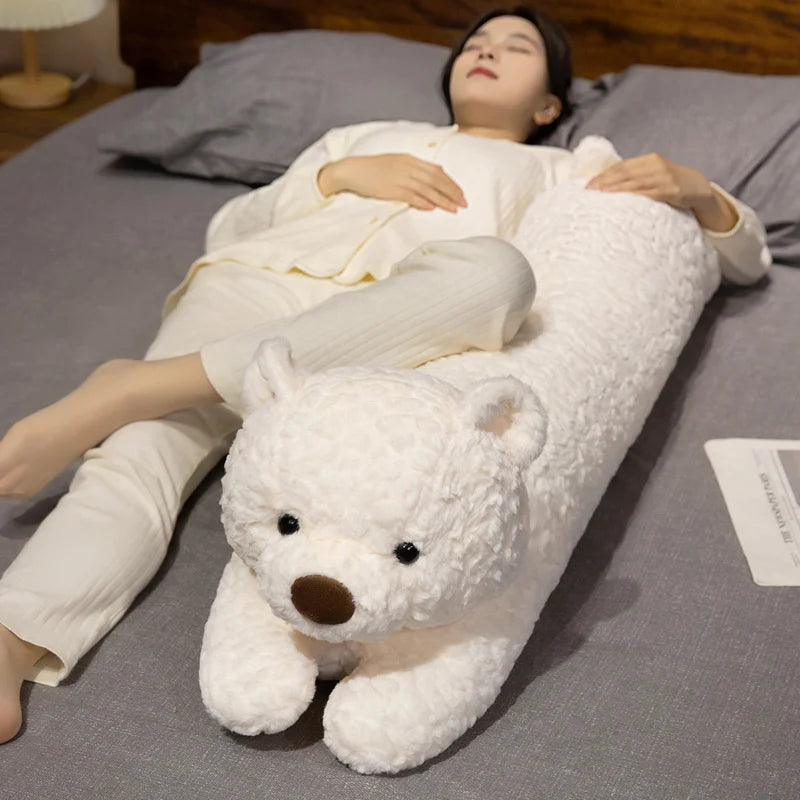 Long Fluffy Bear Snuggle Buddy Plushies - Image 3