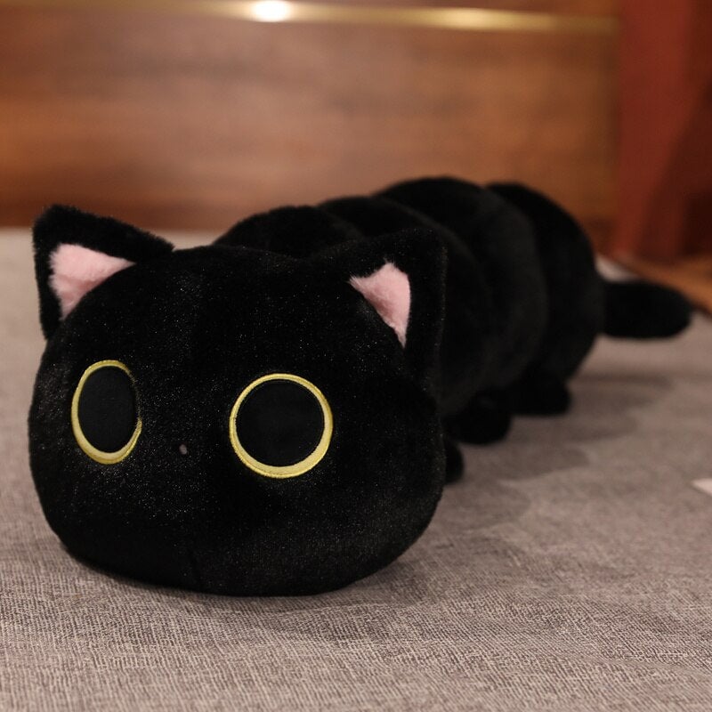 Long Fluffy Cat Caterpillar Plushies - Image 3