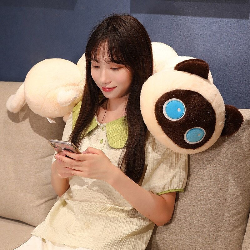 Long Fluffy Cat Caterpillar Plushies - Image 16