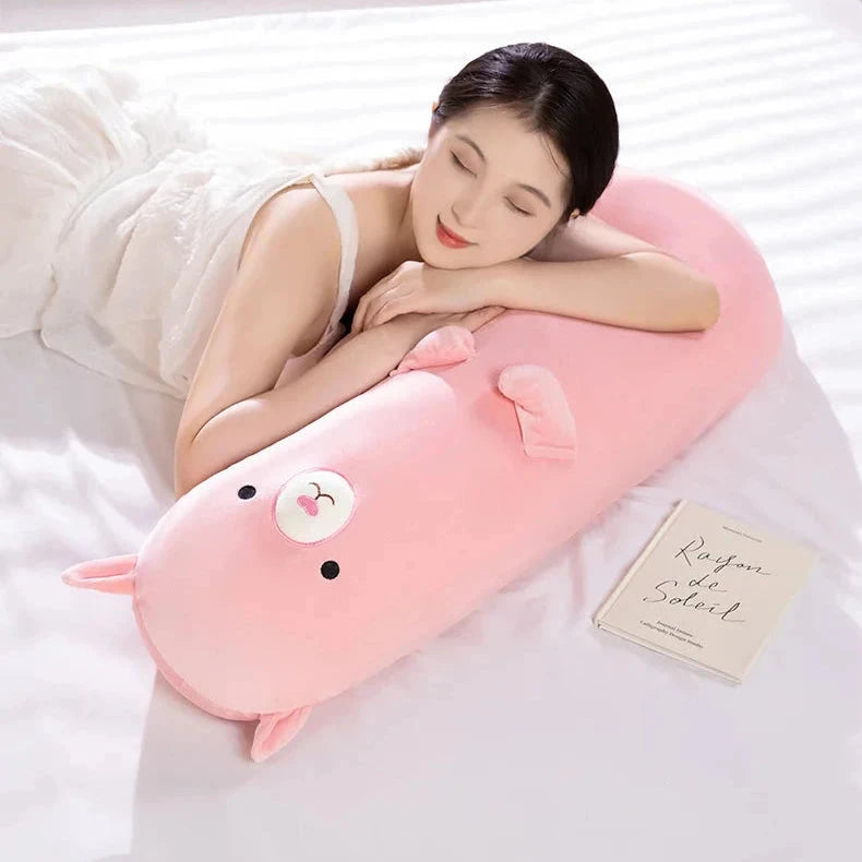 Long Snuggle Buddies Capybara Alpaca Pig Plushie - Image 8