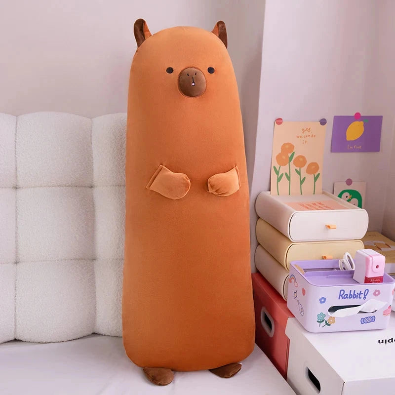 Long Snuggle Buddies Capybara Alpaca Pig Plushie - Image 6