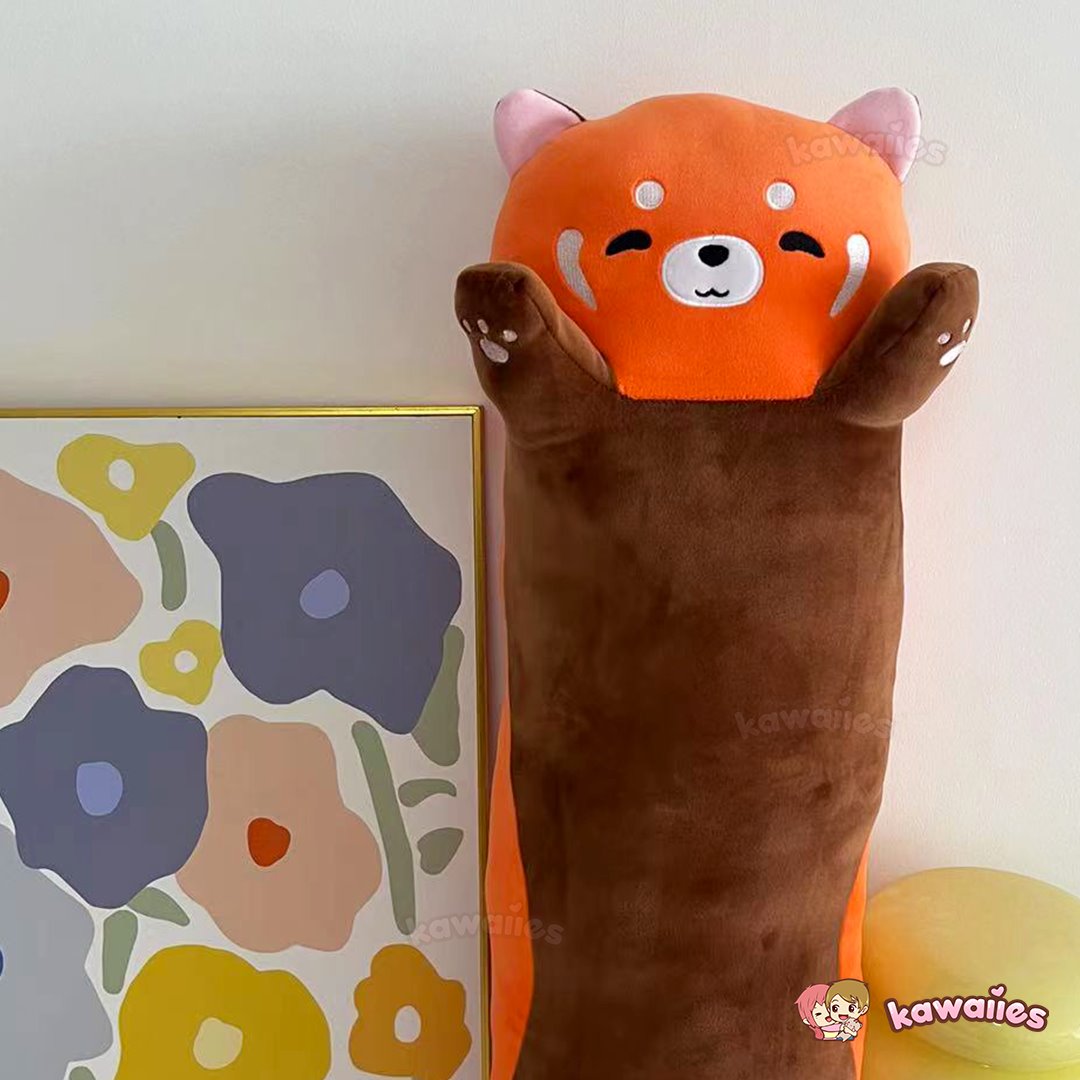 Long Snuggly Chai Red Panda Axolotl Capybara Plushies - Image 12