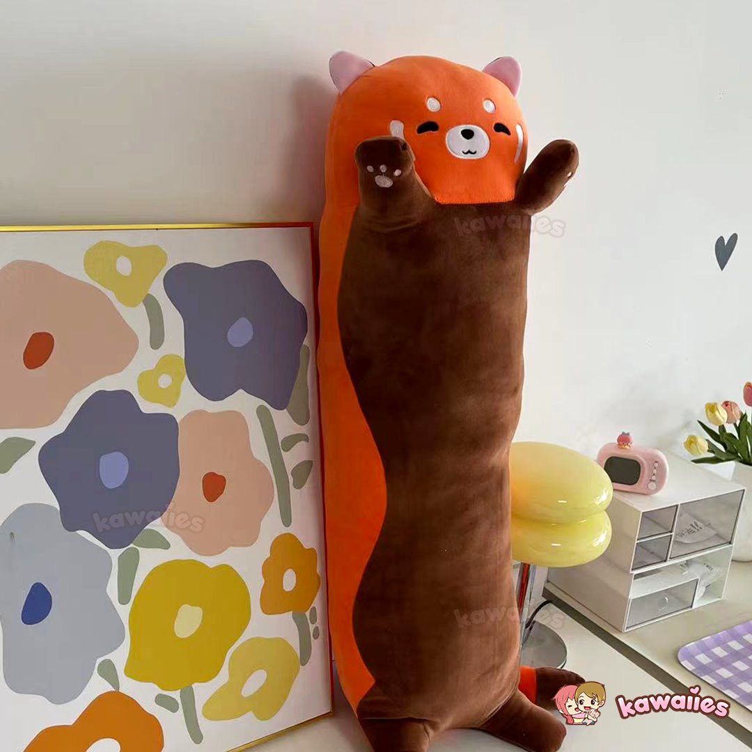 Long Snuggly Chai Red Panda Axolotl Capybara Plushies - Image 11