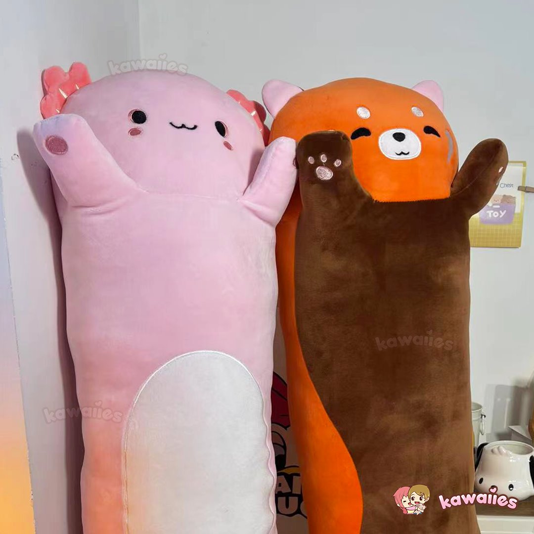 Long Snuggly Chai Red Panda Axolotl Capybara Plushies - Image 10