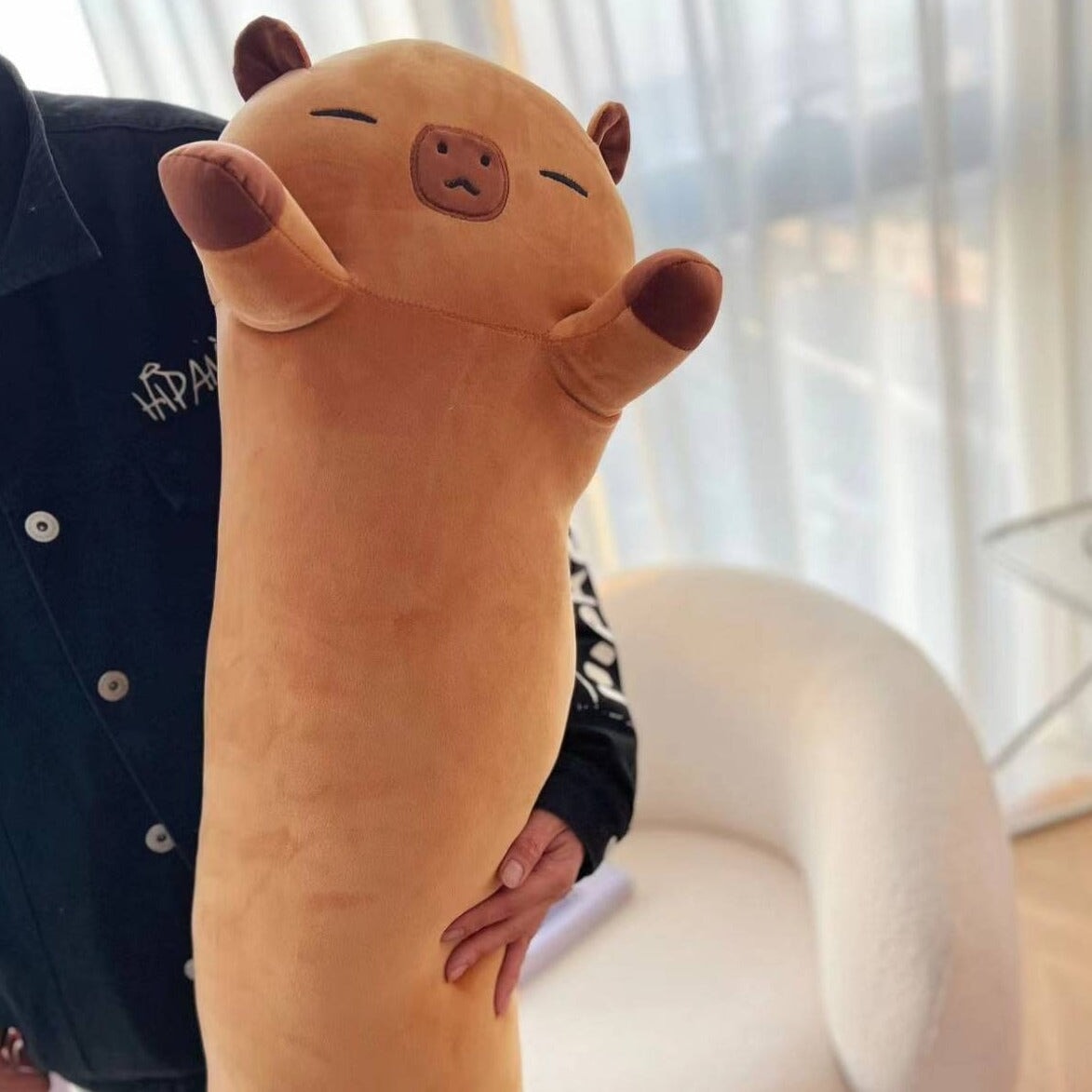Long Snuggly Chai Red Panda Axolotl Capybara Plushies - Image 7