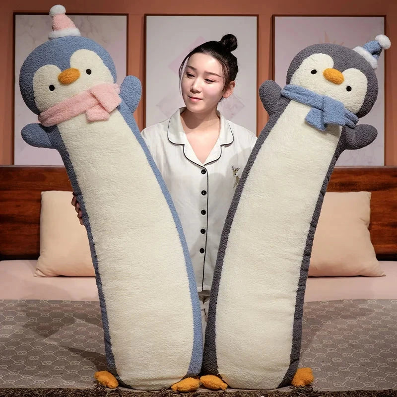 Long Snuggly Fluffy Penguin Plushies - Image 2
