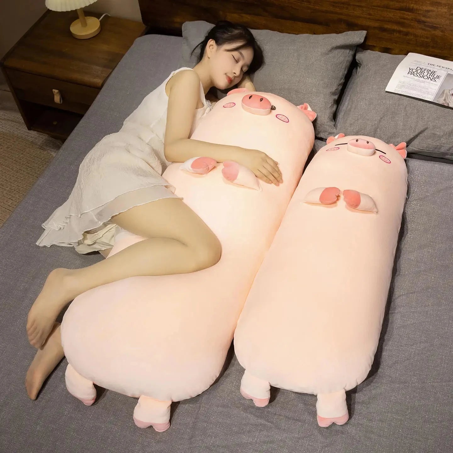 Long Snuggly Pig Plushies - Image 9