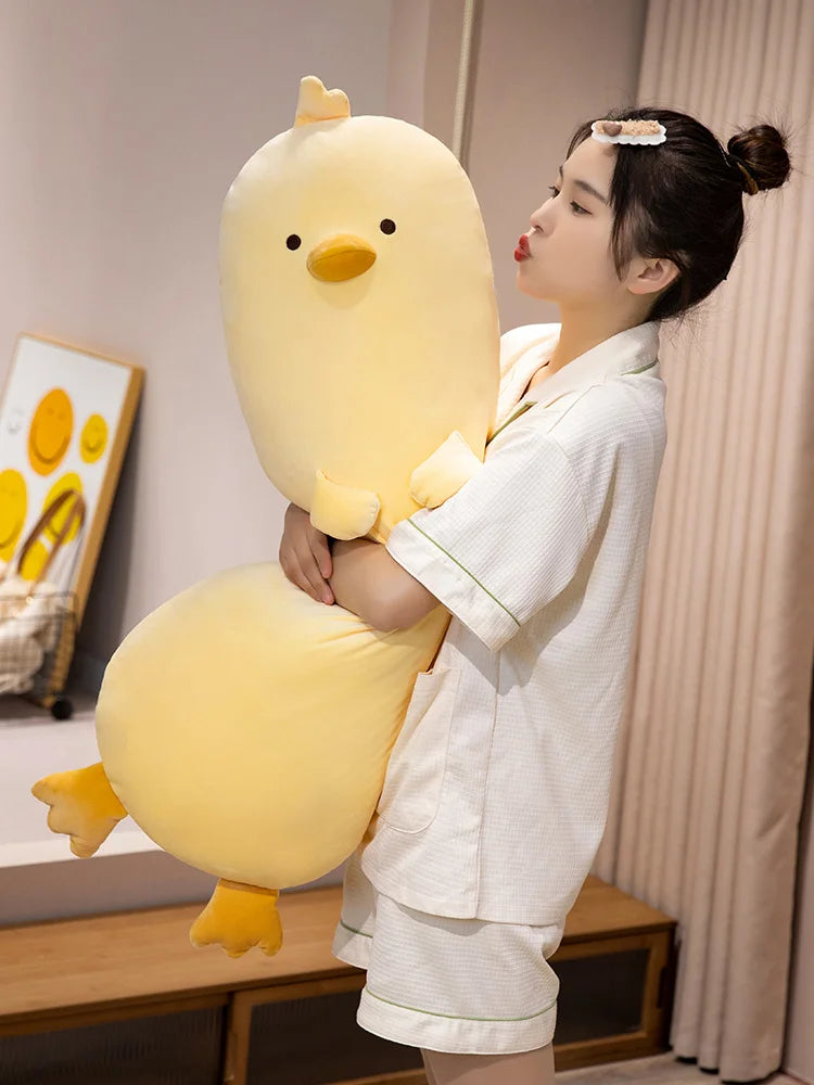 Long Snuggly Yellow Duck Plushie - Image 9