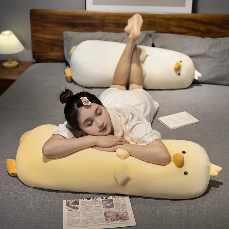 Long Snuggly Yellow Duck Plushie - Image 7