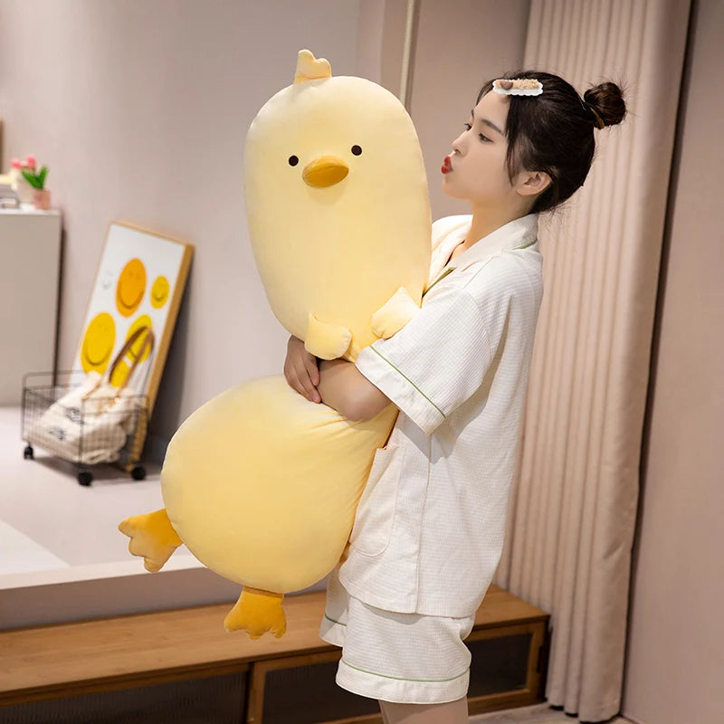 Long Snuggly Yellow Duck Plushie - Image 5