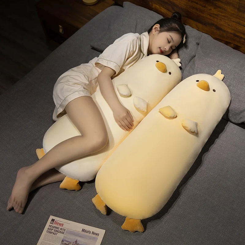 Long Snuggly Yellow Duck Plushie - Image 4