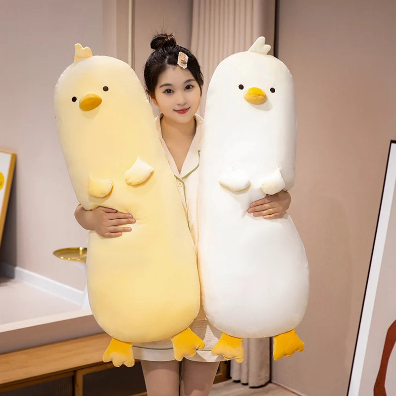 Long Snuggly Yellow Duck Plushie - Image 2
