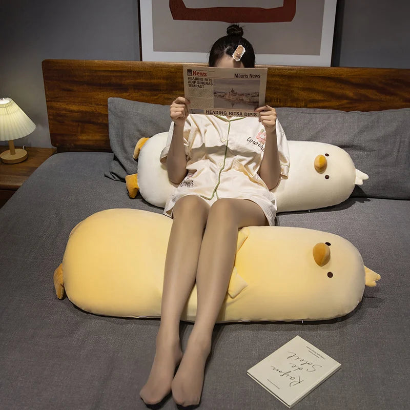 Long Snuggly Yellow Duck Plushie - Image 11