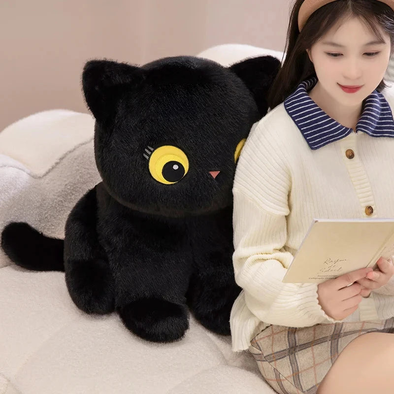 Luna & Misty the Fluffy Sitting Cat Plushies - Image 10