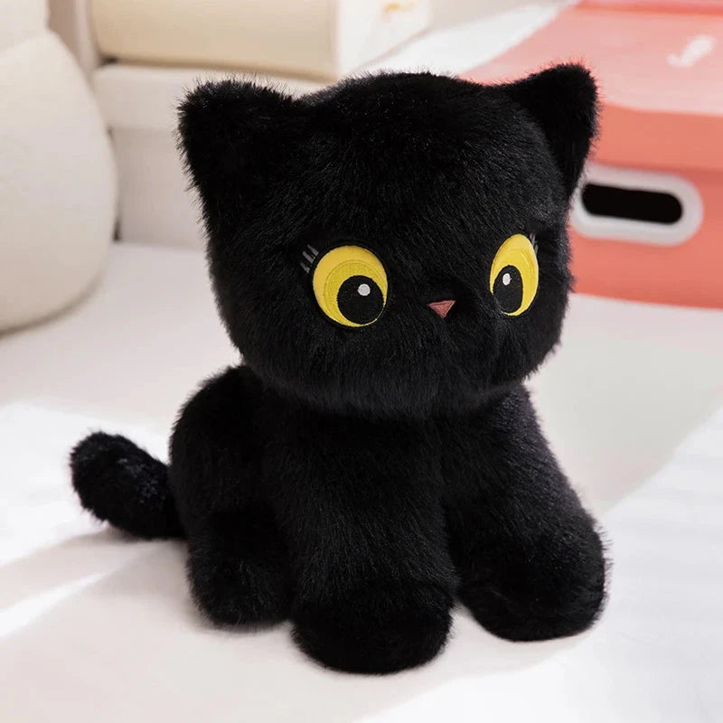 Luna & Misty the Fluffy Sitting Cat Plushies