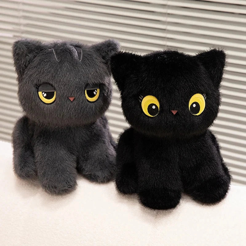 Luna & Misty the Fluffy Sitting Cat Plushies - Image 11