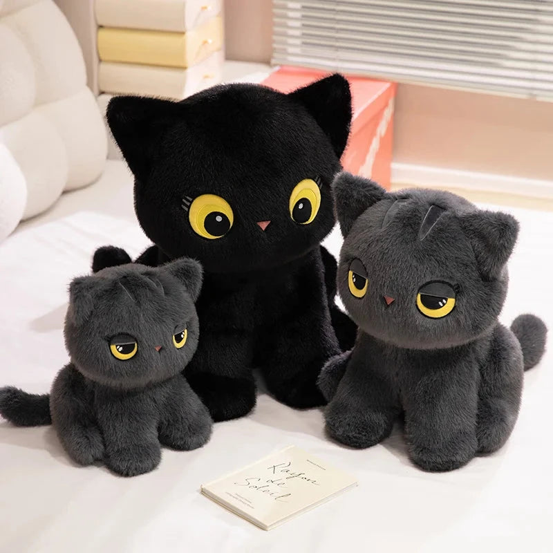 Luna & Misty the Fluffy Sitting Cat Plushies - Image 9
