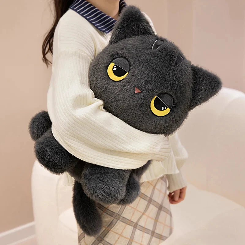 Luna & Misty the Fluffy Sitting Cat Plushies - Image 8