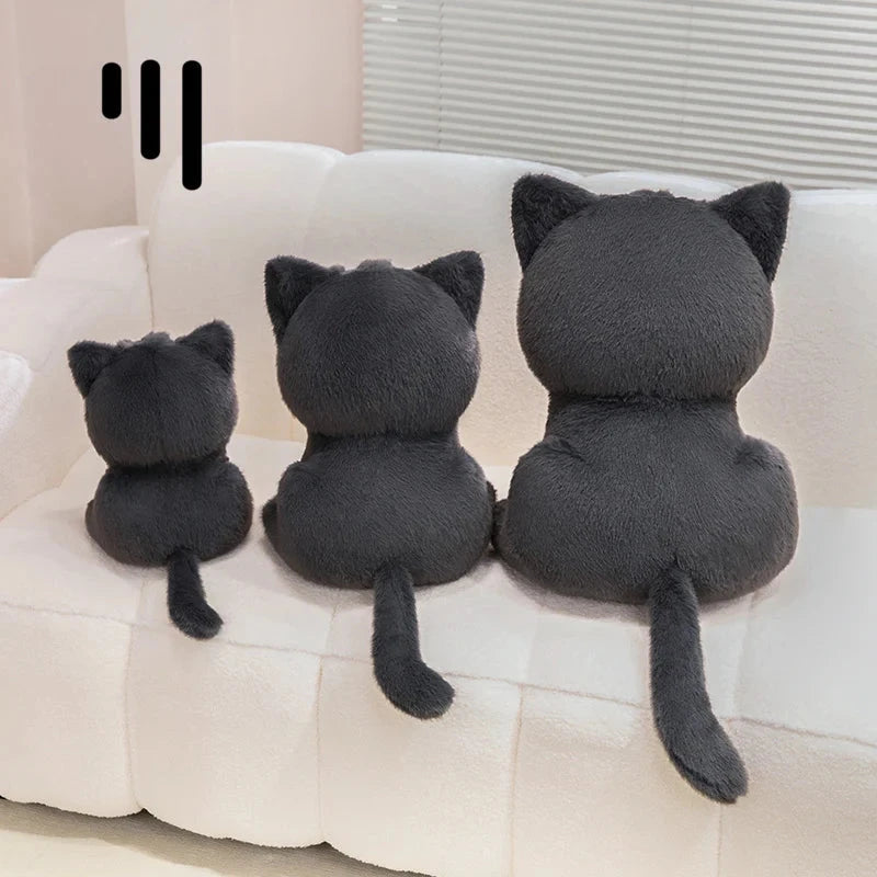 Luna & Misty the Fluffy Sitting Cat Plushies - Image 7