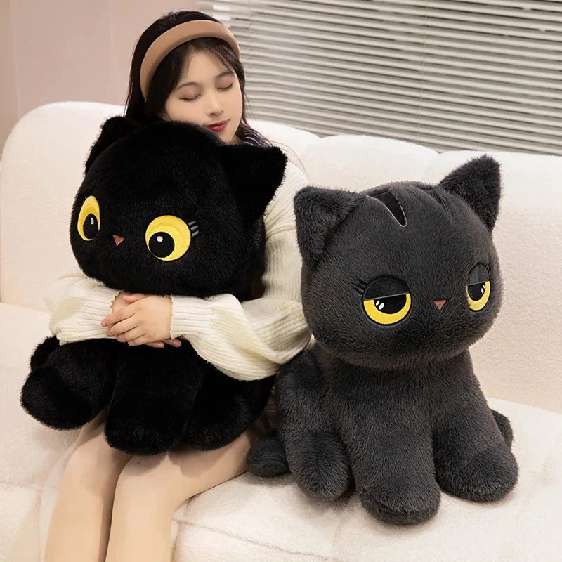 Luna & Misty the Fluffy Sitting Cat Plushies - Image 2
