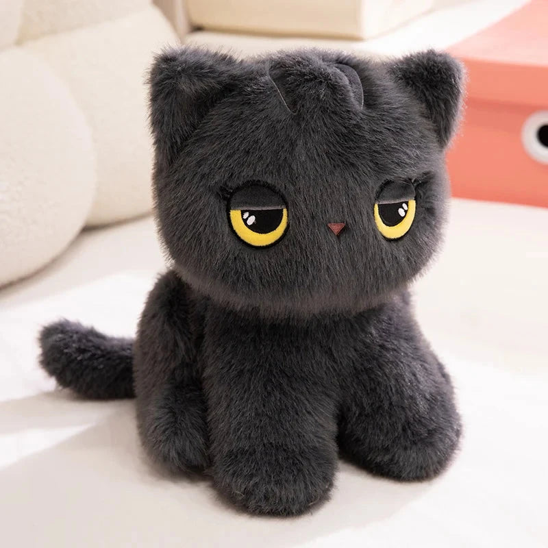 Luna & Misty the Fluffy Sitting Cat Plushies - Image 12