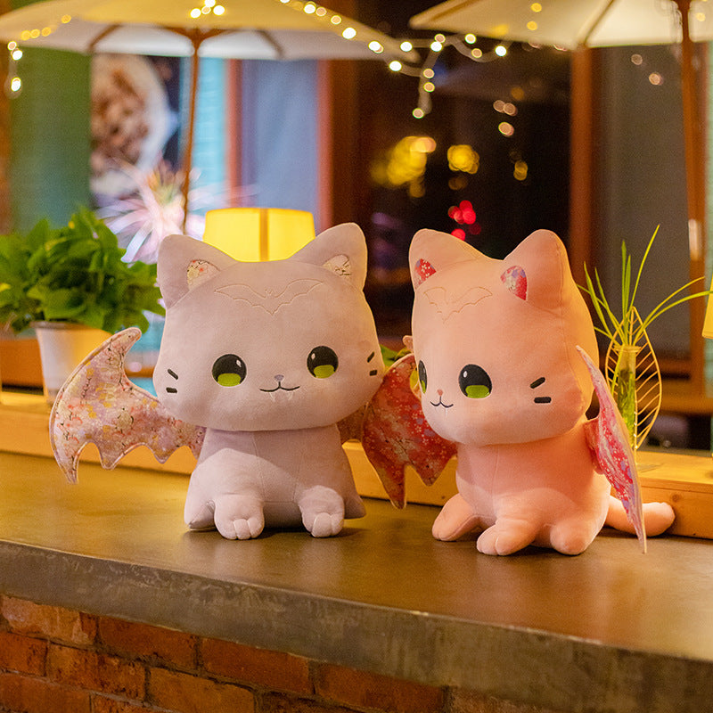 Luna & Solis the Kawaii Sakura Cats with Wings Plushies - Image 12