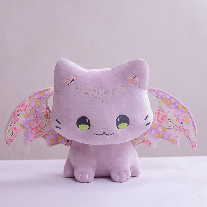 Luna & Solis the Kawaii Sakura Cats with Wings Plushies - Image 10