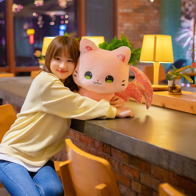 Luna & Solis the Kawaii Sakura Cats with Wings Plushies - Image 8