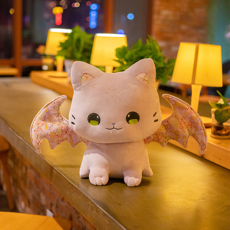 Luna & Solis the Kawaii Sakura Cats with Wings Plushies - Image 9