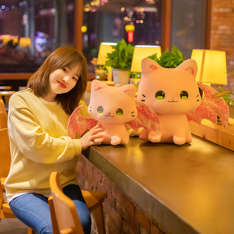 Luna & Solis the Kawaii Sakura Cats with Wings Plushies - Image 5