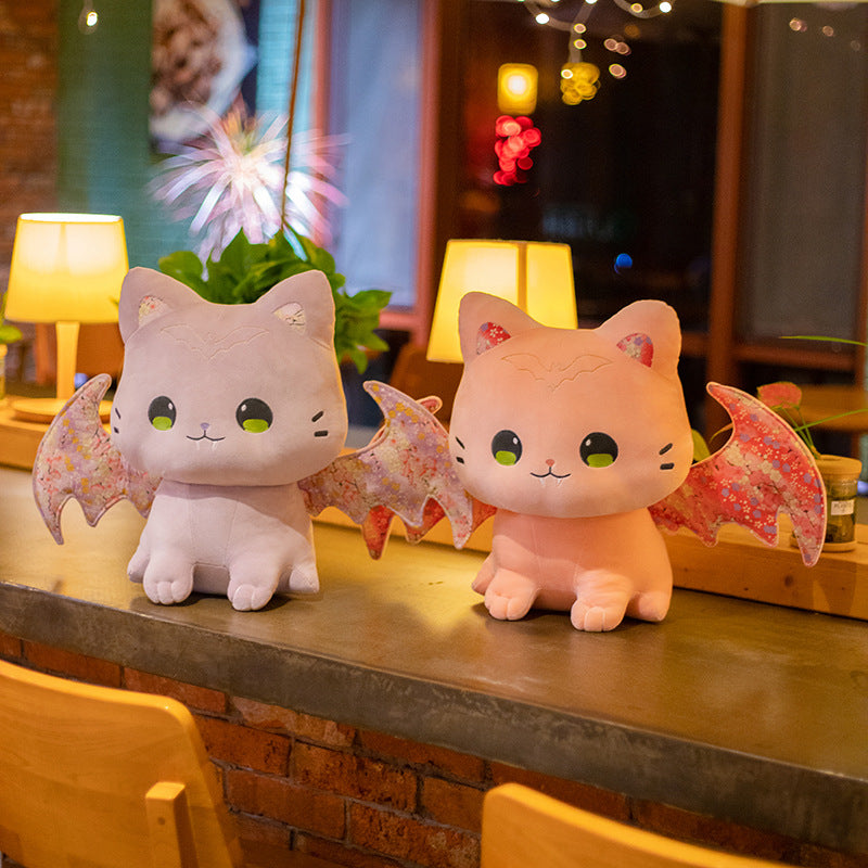 Luna & Solis the Kawaii Sakura Cats with Wings Plushies - Image 11