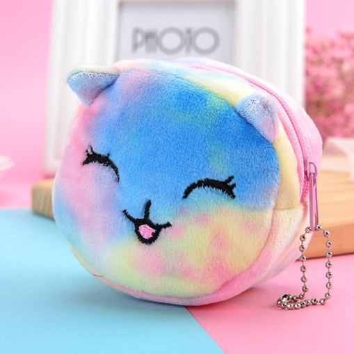 Mini Girls Cartoon Graphic Coin Case - Image 3