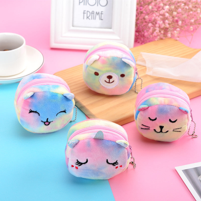 Mini Girls Cartoon Graphic Coin Case - Image 2