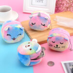 Mini Girls Cartoon Graphic Coin Case